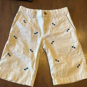 Brooks brothers khaki shorts with sunglass embroidery.  Size 8 boys.